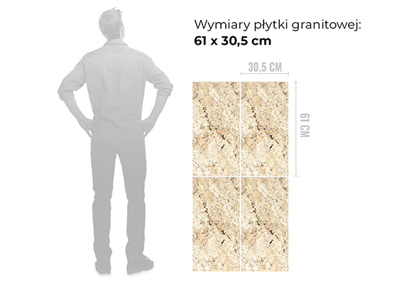 Wymiar płytki granitowej